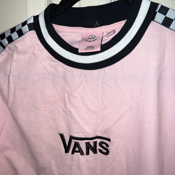 Vans Pink/Checkered Long Sleeve - Picture 1 of 3